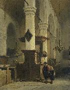 Johannes Bosboom Church Interior oil painting